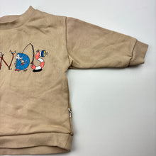 Load image into Gallery viewer, Boys Bonds, Aust cotton sweater / jumper, discolouration on sleeves, FUC, size 00,  