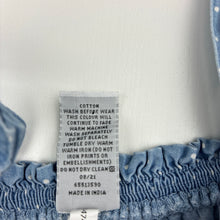 Load image into Gallery viewer, Girls Target, spotted chambray cotton summer playsuit, GUC, size 4,  
