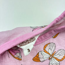 Load image into Gallery viewer, Girls Milkshake, pink cotton top, butterflies, FUC, size 3,  