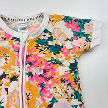 Load image into Gallery viewer, Girls Bonds, floral zip wondersuit / zippy / romper, FUC, size 00,  
