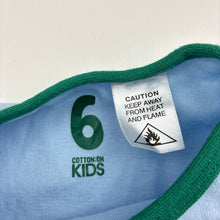 Load image into Gallery viewer, Boys Cotton On, cotton long sleeve pyjama top, mark lower front, FUC, size 6,  