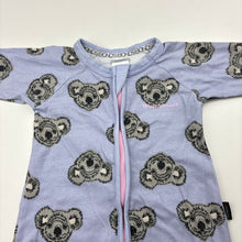Load image into Gallery viewer, Girls Bonds, zip wondersuit / zippy / romper, koalas, GUC, size 00,  
