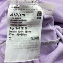 Load image into Gallery viewer, Girls Uniqlo, AIRism lightweight zip up hooded top, FUC, size 3-4,  