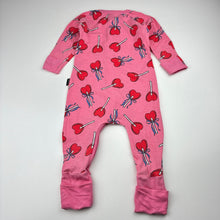 Load image into Gallery viewer, Girls Bonds, zip wondersuit / zippy / romper, wash fade, FUC, size 00,  