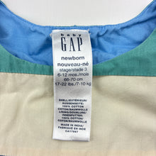 Load image into Gallery viewer, Unisex GAP, striped cotton overalls, FUC, size 0,  