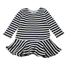 Load image into Gallery viewer, Girls Seed, cotton blend knit long sleeve dress, GUC, size 1, L: 40cm
