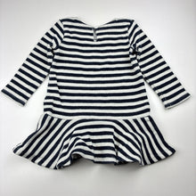 Load image into Gallery viewer, Girls Seed, cotton blend knit long sleeve dress, GUC, size 1, L: 40cm