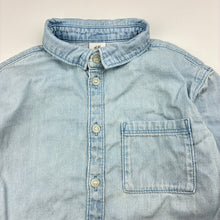 Load image into Gallery viewer, Boys H&amp;M, chambray cotton long sleeve shirt, FUC, size 2,  