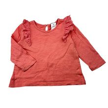 Load image into Gallery viewer, Girls Target, coral cotton long sleeve top, FUC, size 0,  
