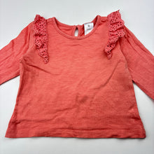 Load image into Gallery viewer, Girls Target, coral cotton long sleeve top, FUC, size 0,  