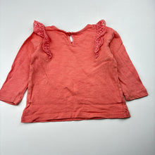 Load image into Gallery viewer, Girls Target, coral cotton long sleeve top, FUC, size 0,  