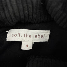 Load image into Gallery viewer, Unisex soll. the label, cotton lined wadded corduroy jacket / coat, small marks lower front left, FUC, size 4,  