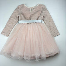 Load image into Gallery viewer, Girls Origami, tulle long sleeve party dress, marks back sleeves, FUC, size 2, L: 47cm