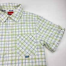 Load image into Gallery viewer, Boys Scooter, lightweight cotton short sleeve shirt, light mark on pocket, FUC, size 6,  