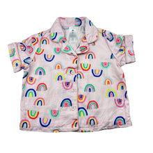 Load image into Gallery viewer, Girls Target, lightweight short sleeve pyjama top, rainbows, EUC, size 1,  