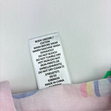 Load image into Gallery viewer, Girls Target, lightweight short sleeve pyjama top, rainbows, EUC, size 1,  