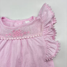 Load image into Gallery viewer, Girls Dymples, embroidered pink cotton top, FUC, size 00,  