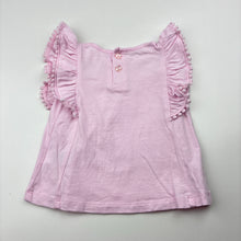 Load image into Gallery viewer, Girls Dymples, embroidered pink cotton top, FUC, size 00,  