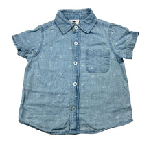 Load image into Gallery viewer, Boys YOUNG ORIGINAL, lightweight chambray cotton short sleeve shirt, FUC, size 1,  