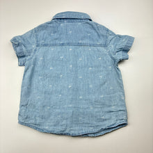 Load image into Gallery viewer, Boys YOUNG ORIGINAL, lightweight chambray cotton short sleeve shirt, FUC, size 1,  