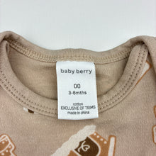 Load image into Gallery viewer, Unisex Baby Berry, cotton Christmas bodysuit / romper, GUC, size 00,  