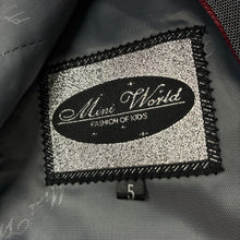 Load image into Gallery viewer, Boys Mini World, grey/metallic silver formal / suit jacket, EUC, size 5,  