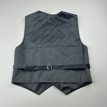 Load image into Gallery viewer, Boys Mini World, grey/metallic silver formal / suit vest / waistcoat, EUC, size 5,  