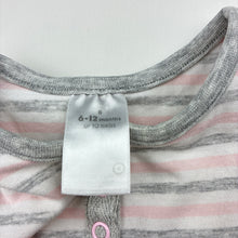 Load image into Gallery viewer, Girls Target, stretchy striped casual dress, GUC, size 0, L: 36cm