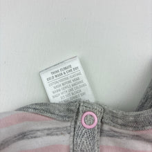 Load image into Gallery viewer, Girls Target, stretchy striped casual dress, GUC, size 0, L: 36cm