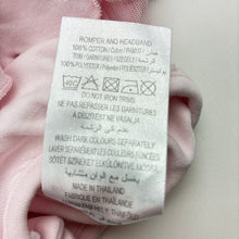 Load image into Gallery viewer, Girls ZIP ZAP, pink cotton romper, marks left waist, FUC, size 00,  