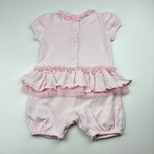 Load image into Gallery viewer, Girls ZIP ZAP, pink cotton romper, marks left waist, FUC, size 00,  