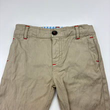 Load image into Gallery viewer, Boys purebaby, lightweight organic cotton pants, adjustable, FUC, size 00,  
