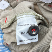 Load image into Gallery viewer, Boys purebaby, lightweight organic cotton pants, adjustable, FUC, size 00,  