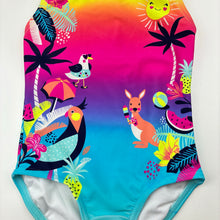 Load image into Gallery viewer, Girls Target, colourful swim one-piece, FUC, size 1,  