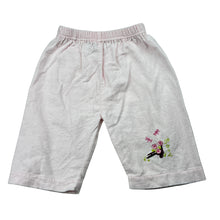 Load image into Gallery viewer, Girls CLASSIC POOH, embroidered flannel cotton pyjama pants / bottoms, EUC, size 00,  