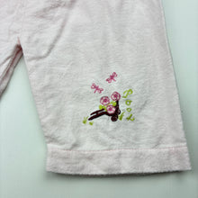 Load image into Gallery viewer, Girls CLASSIC POOH, embroidered flannel cotton pyjama pants / bottoms, EUC, size 00,  