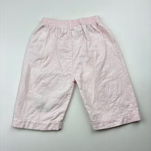Load image into Gallery viewer, Girls CLASSIC POOH, embroidered flannel cotton pyjama pants / bottoms, EUC, size 00,  