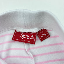 Load image into Gallery viewer, Girls Sprout, striped cotton leggings / bottoms, EUC, size 000,  