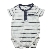 Load image into Gallery viewer, Boys Anko, striped cotton bodysuit / romper, EUC, size 000,  