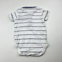 Load image into Gallery viewer, Boys Anko, striped cotton bodysuit / romper, EUC, size 000,  