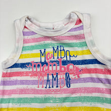Load image into Gallery viewer, Girls MAMBO, stretchy striped singletsuit romper, GUC, size 00,  