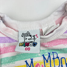 Load image into Gallery viewer, Girls MAMBO, stretchy striped singletsuit romper, GUC, size 00,  
