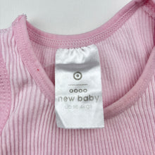 Load image into Gallery viewer, Girls Target, pink ribbed cotton singlet top, FUC, size 0000,  