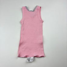 Load image into Gallery viewer, Girls Bonds, pink ribbed cotton singlet top, GUC, size 000,  