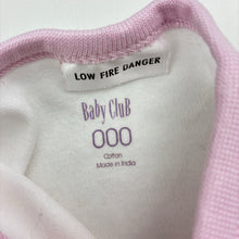 Load image into Gallery viewer, Girls Baby Club, cotton bodysuit / romper, GUC, size 000,  