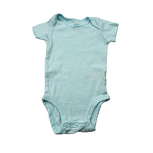 Load image into Gallery viewer, Girls Carters, blue cotton bodysuit / romper, GUC, size 000,  