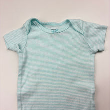 Load image into Gallery viewer, Girls Carters, blue cotton bodysuit / romper, GUC, size 000,  
