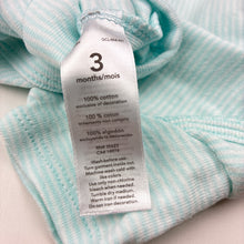 Load image into Gallery viewer, Girls Carters, blue cotton bodysuit / romper, GUC, size 000,  