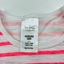 Load image into Gallery viewer, Girls Tiny Little Wonders, cotton bodysuit / romper, rabbit, EUC, size 0000,  