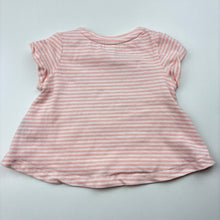 Load image into Gallery viewer, Girls Dymples, soft feel stretchy top, sequin heart, EUC, size 000,  